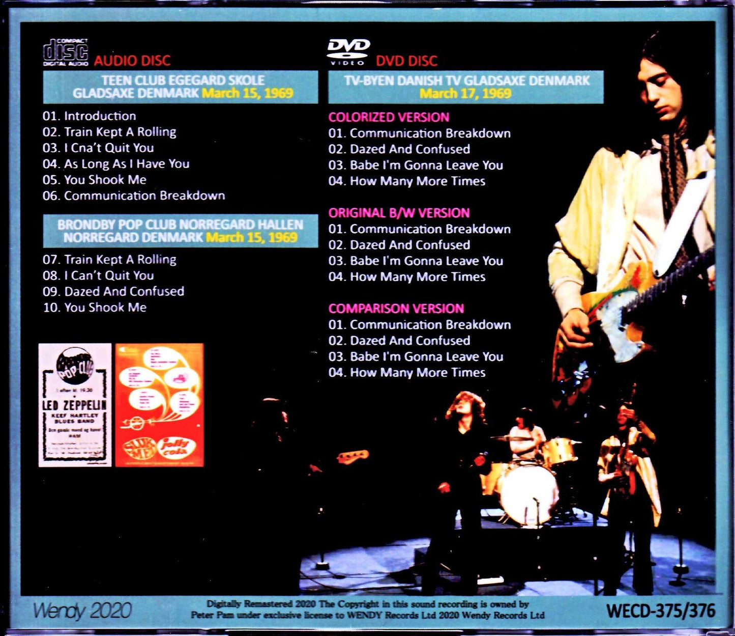 Led Zeppelin/Denmark 1969 2Days S & V