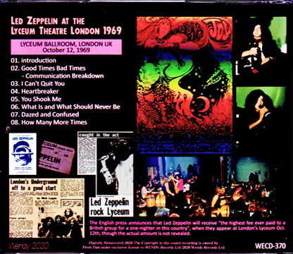 Led Zeppelin/London,UK 10.12.1969