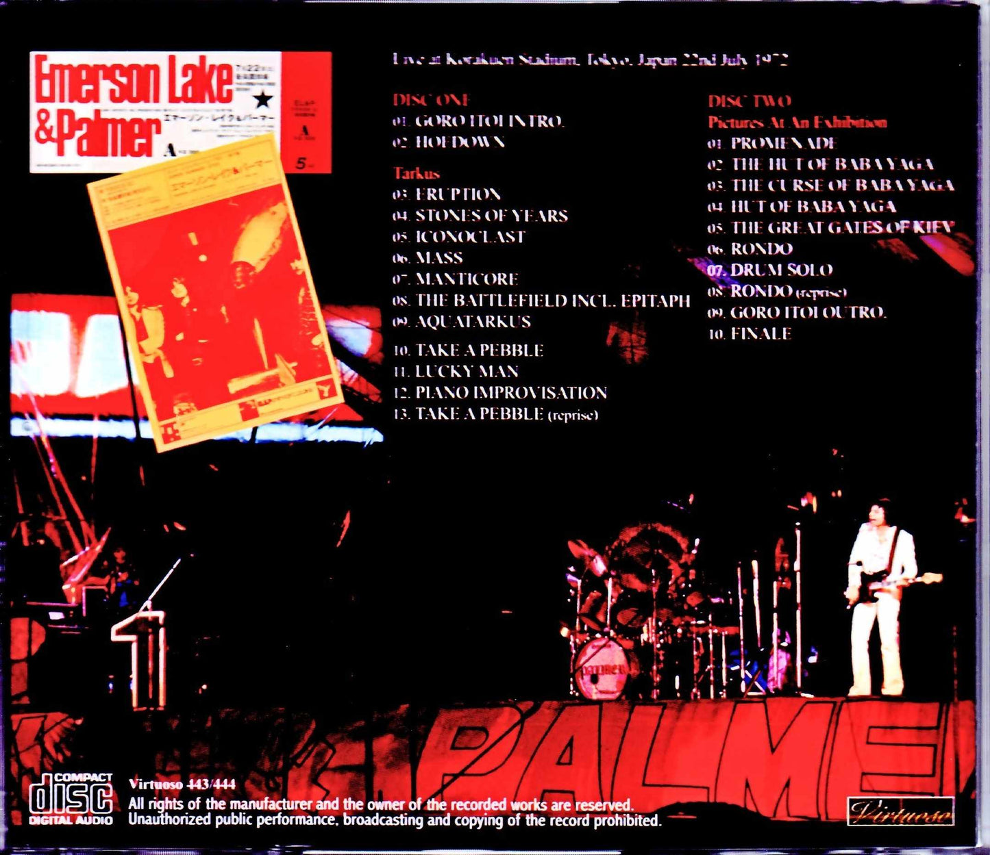 EL & P Emerson,Lake & Palmer/Tokyo,Japan 1972 Upgrade