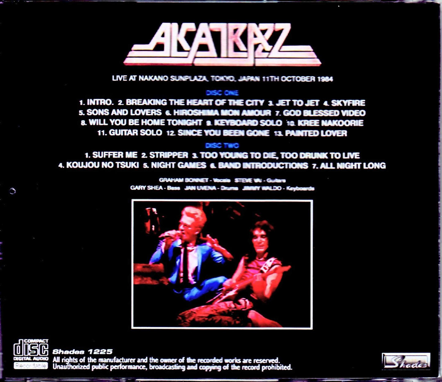 Alcatrazz/Tokyo,Japan 10.11.1984