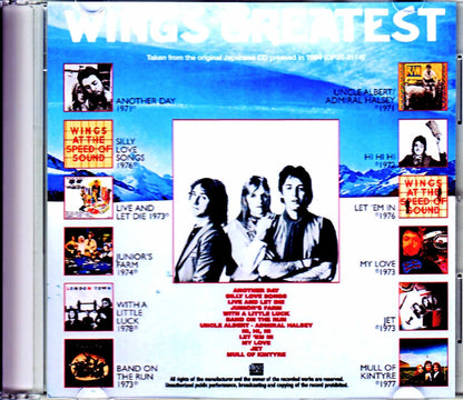 Paul McCartney,Wings/Wings Greatest Original Japanese CD