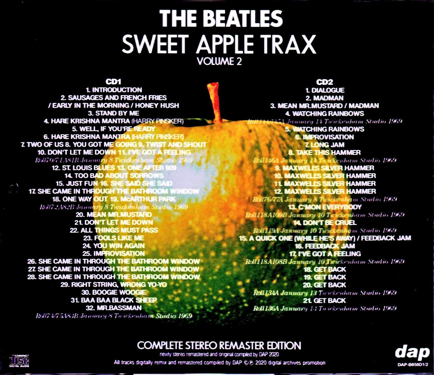 Beatles/Sweet Apple Trax Vol.2