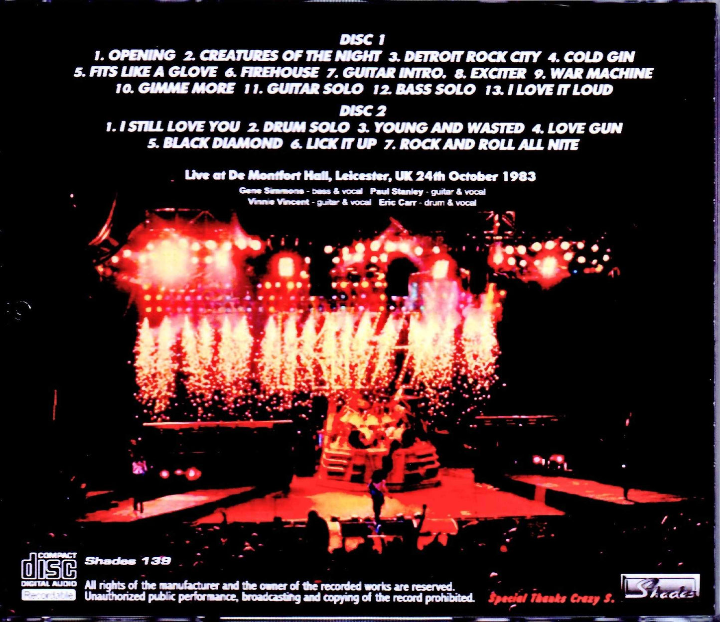 Kiss/UK 1983