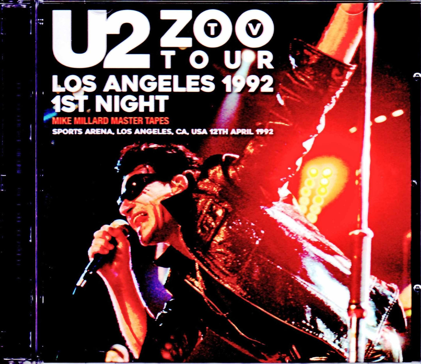 U2/CA,USA 4.12.1992 Mike Millard Master Tapes