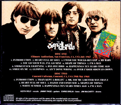 Yardbirds/CA,USA 1967 & 1968 New Source