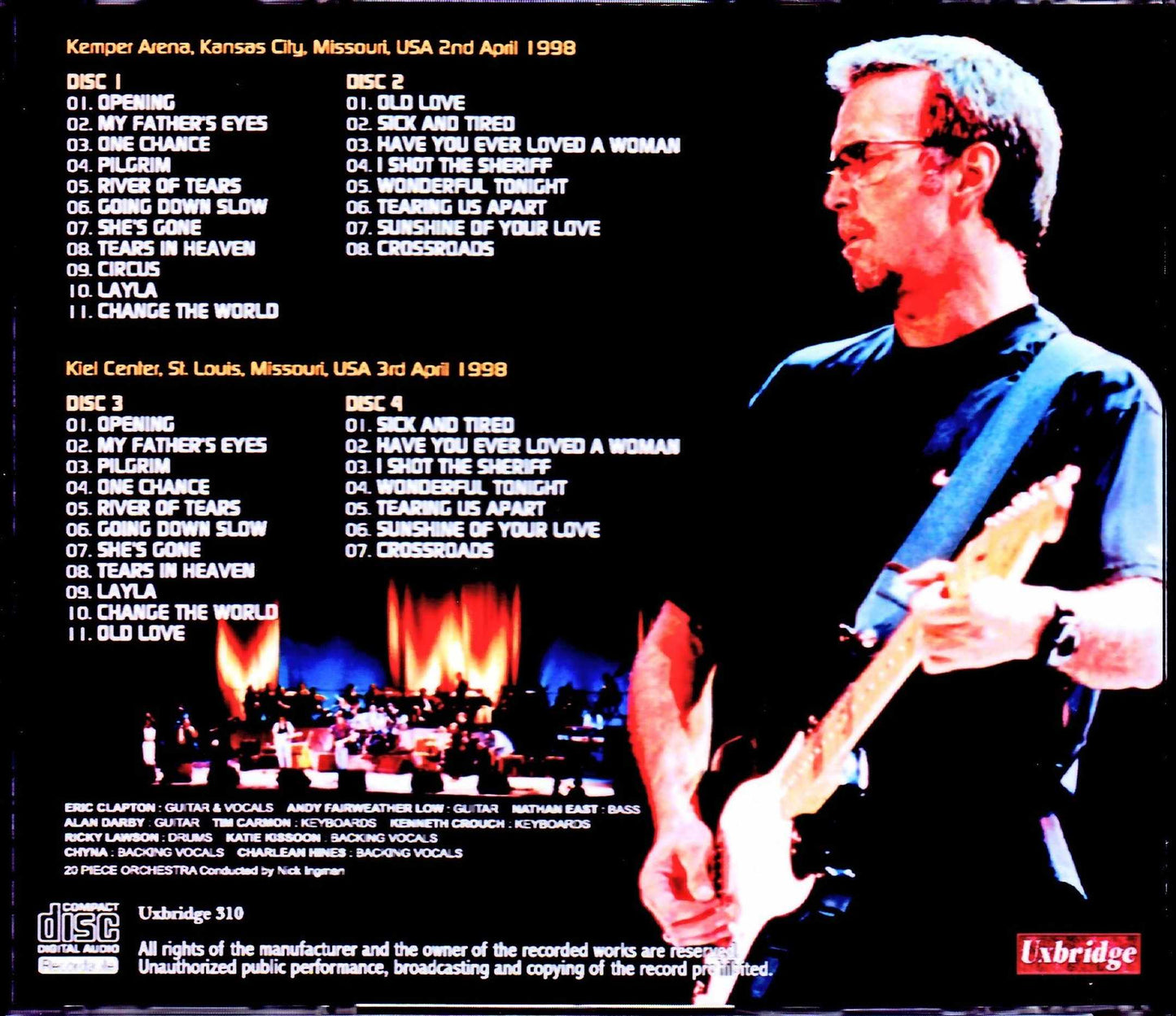 Eric Clapton/MO,USA 1998 2Days Complete