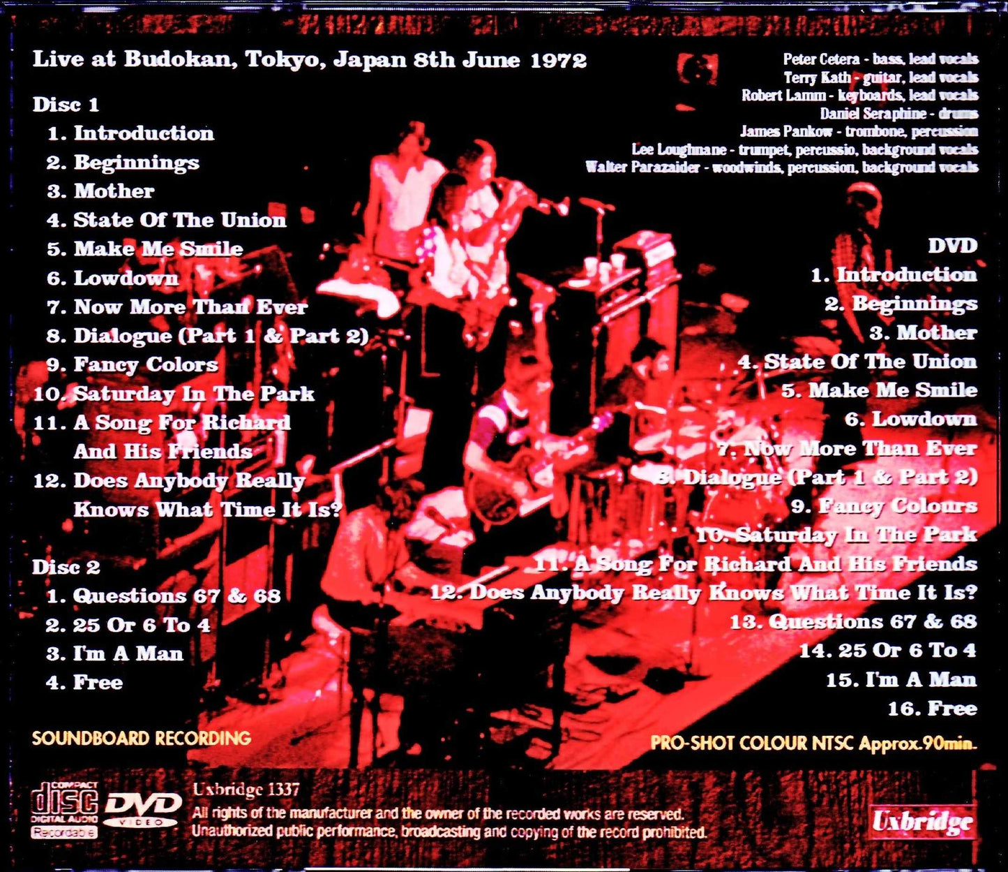 Chicago/Tokyo,Japan 6.8.1972 S & V