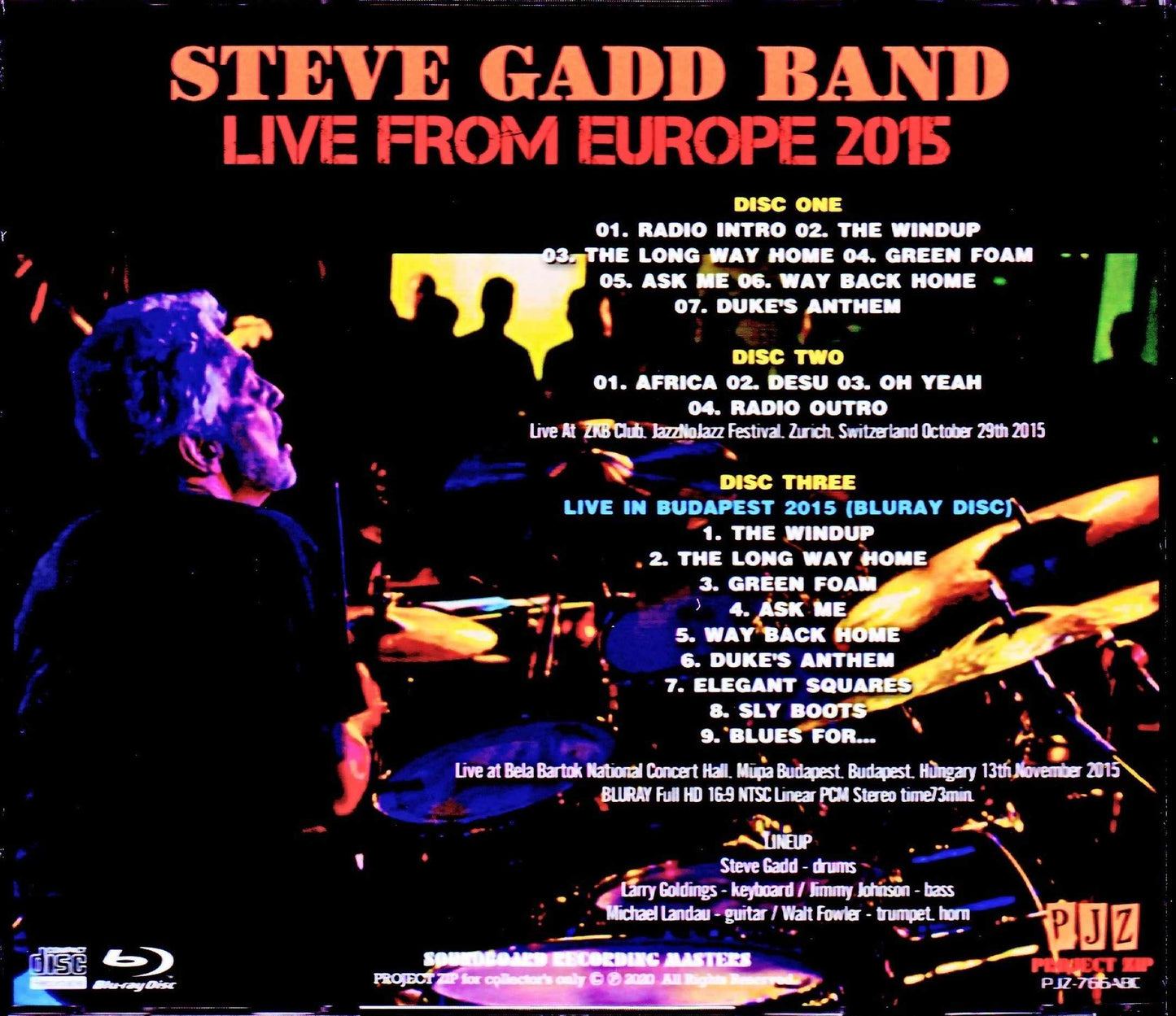 Steve Gadd Band/Switzerland 2015 & more