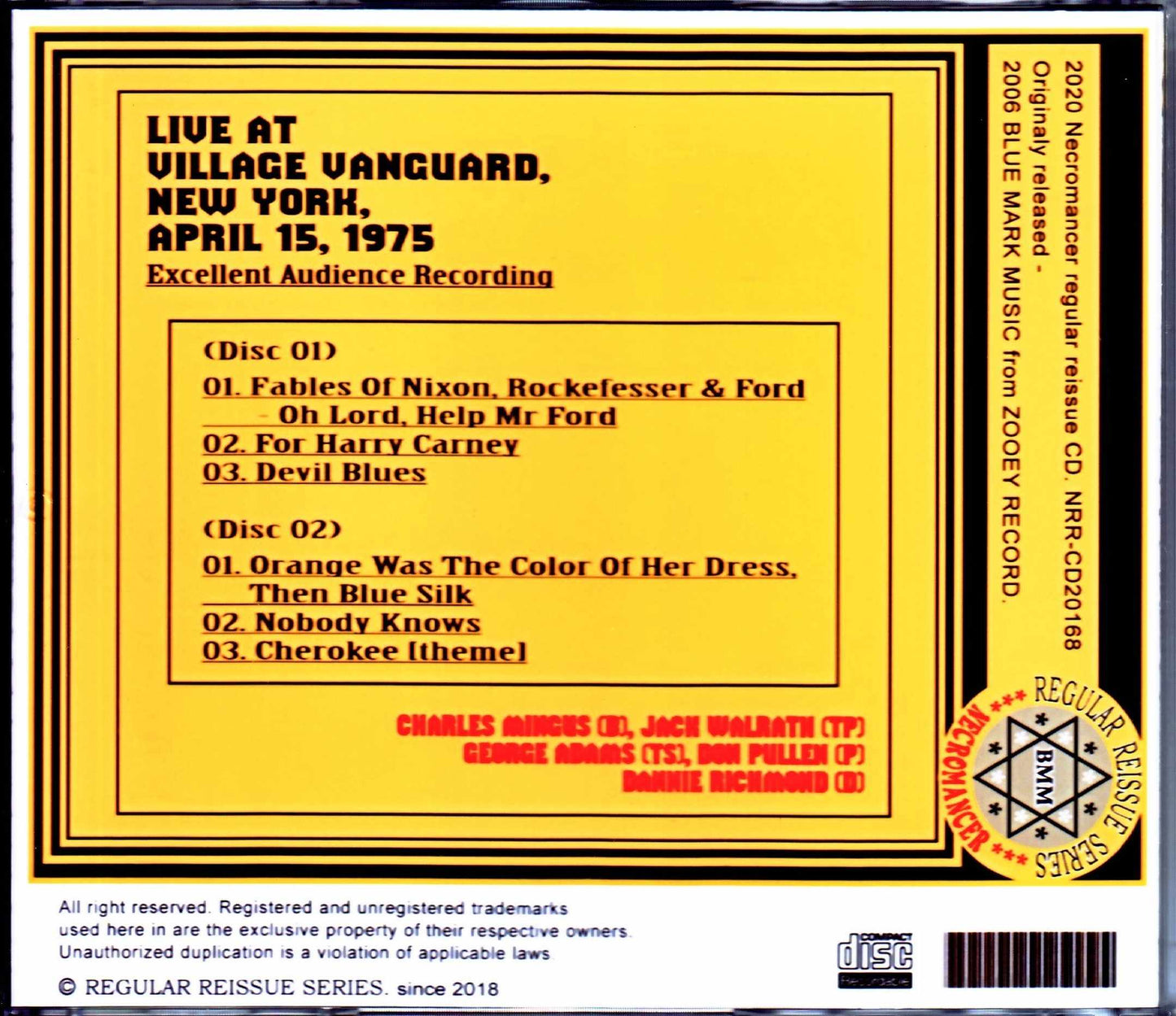 Charles Mingus/NY,USA 1975