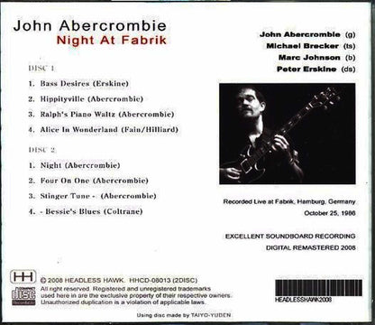 John Abercrombie,Michael Brecker/Germany 1986