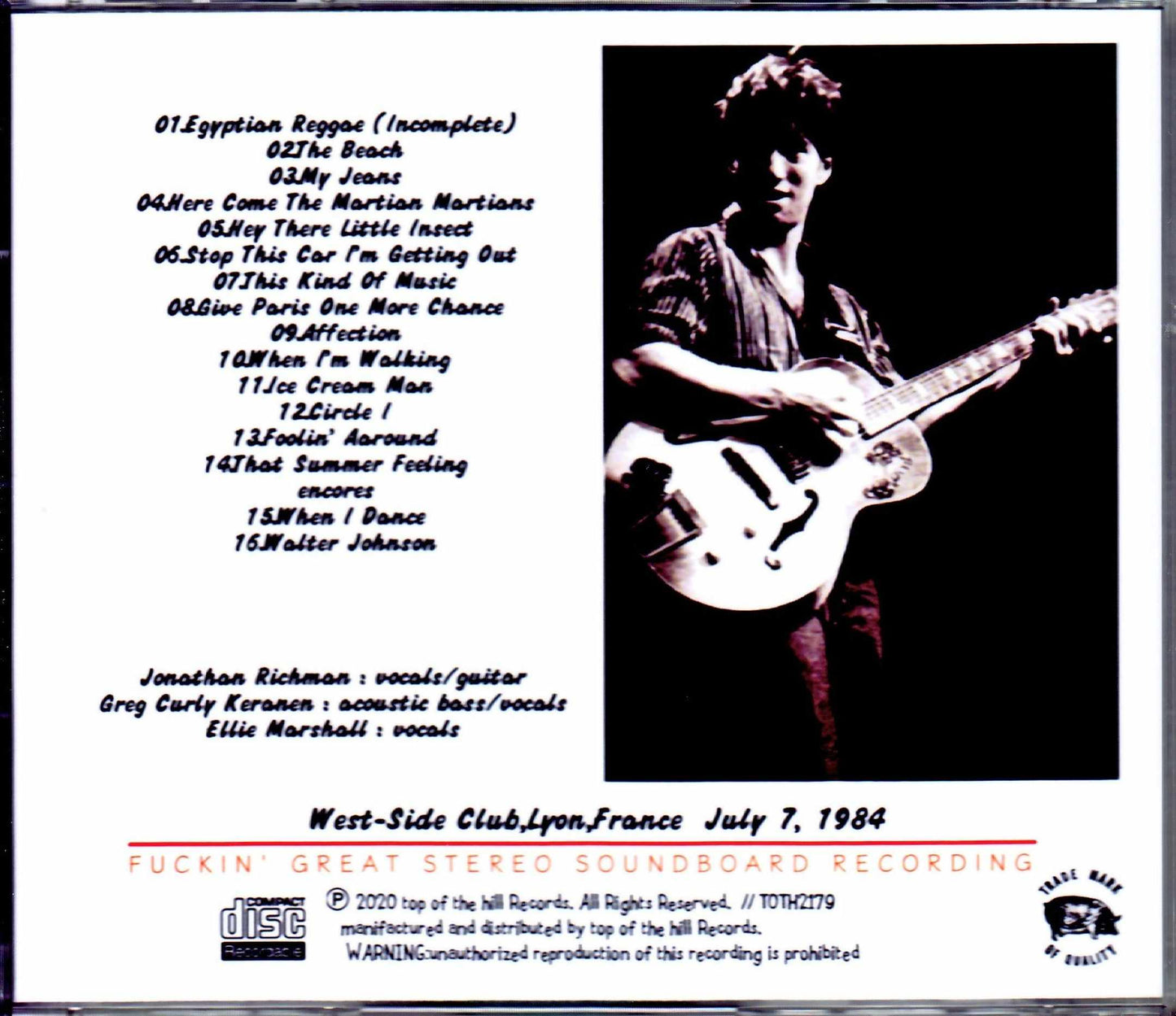 Jonathan Richman/France 1984