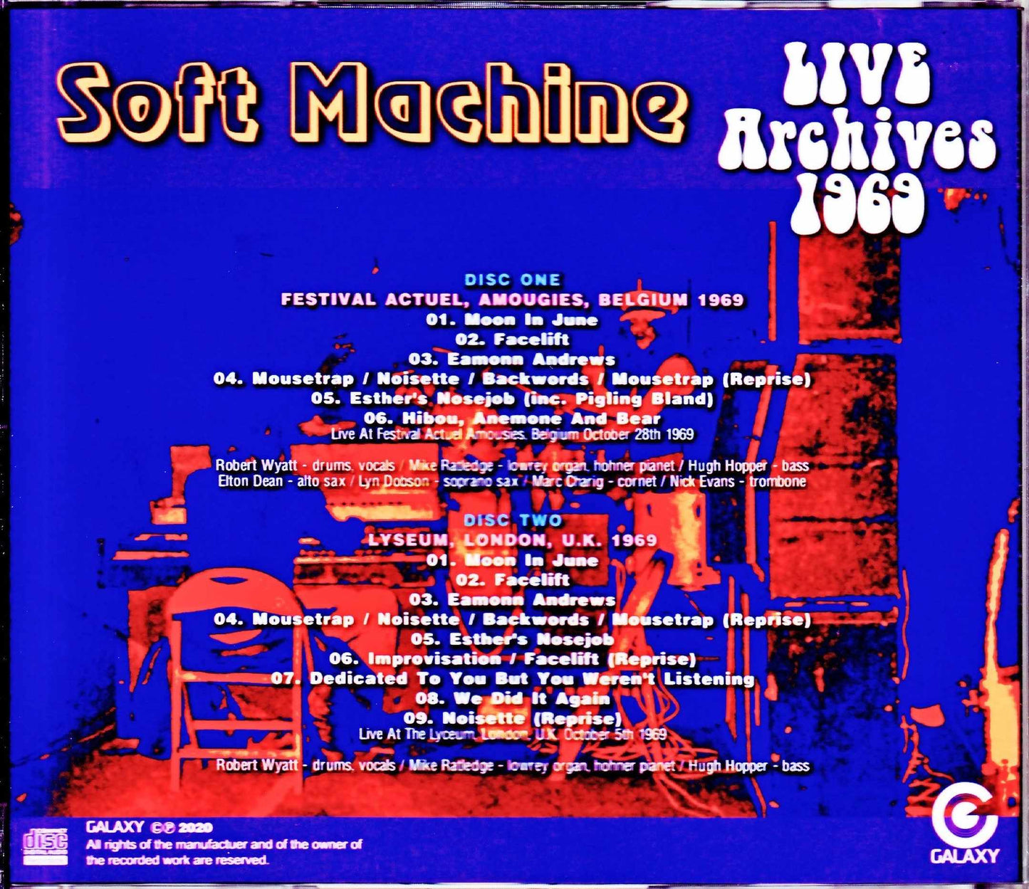 Soft Machine/Belgium 1969 & more