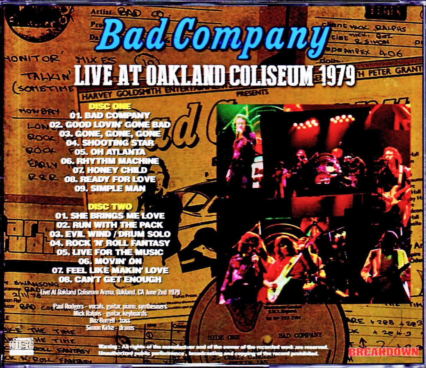 Bad Company/CA, USA 1979