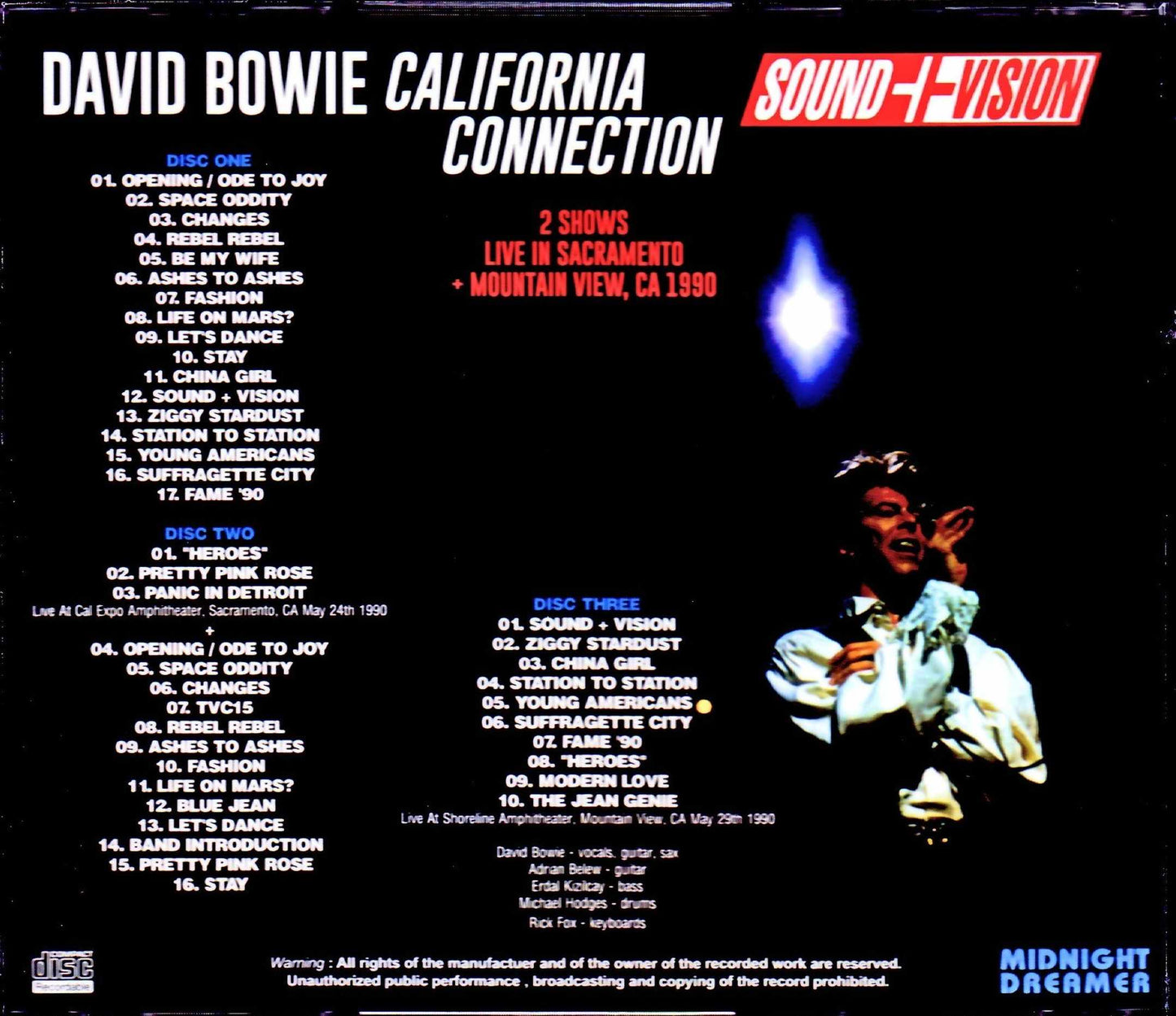 David Bowie/CA,USA 1990 2Days Complete