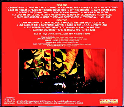 Paul McCartney/Tokyo,Japan 11.15.1993