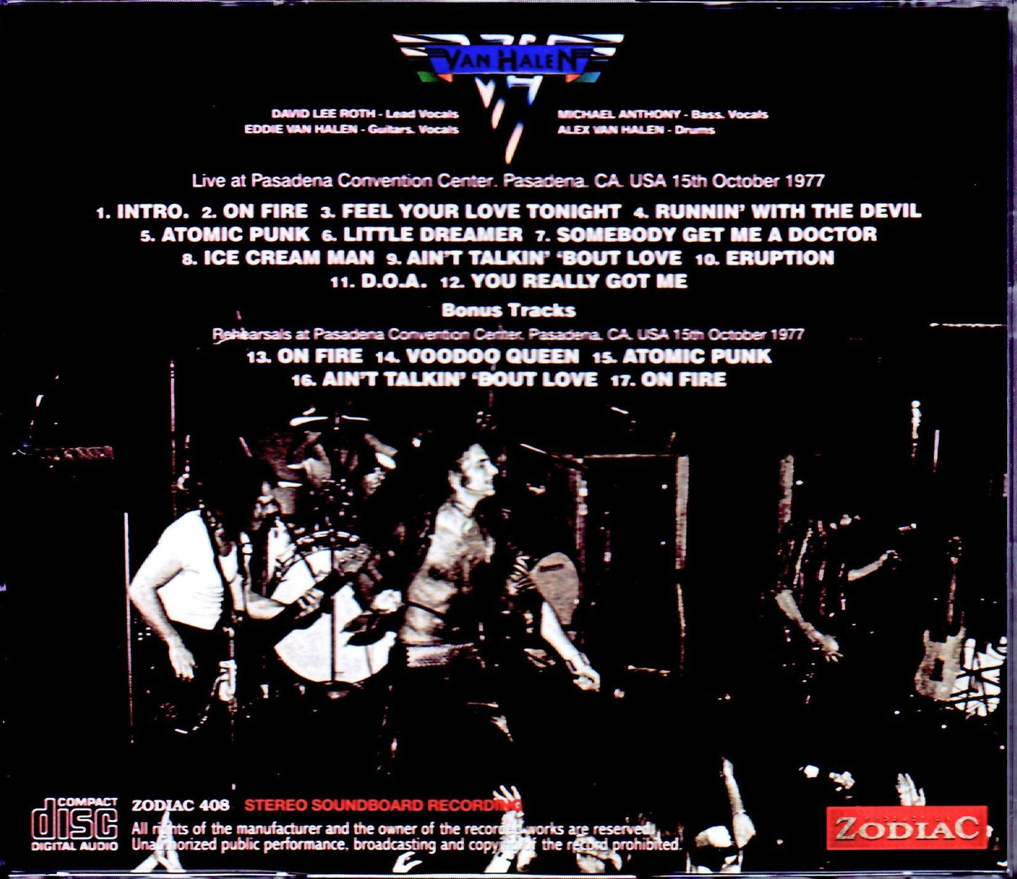 Van Halen/CA,USA 1977 Upgrade & more