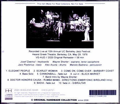 Weather Report,Jaco Pastorius/CA,USA 1976