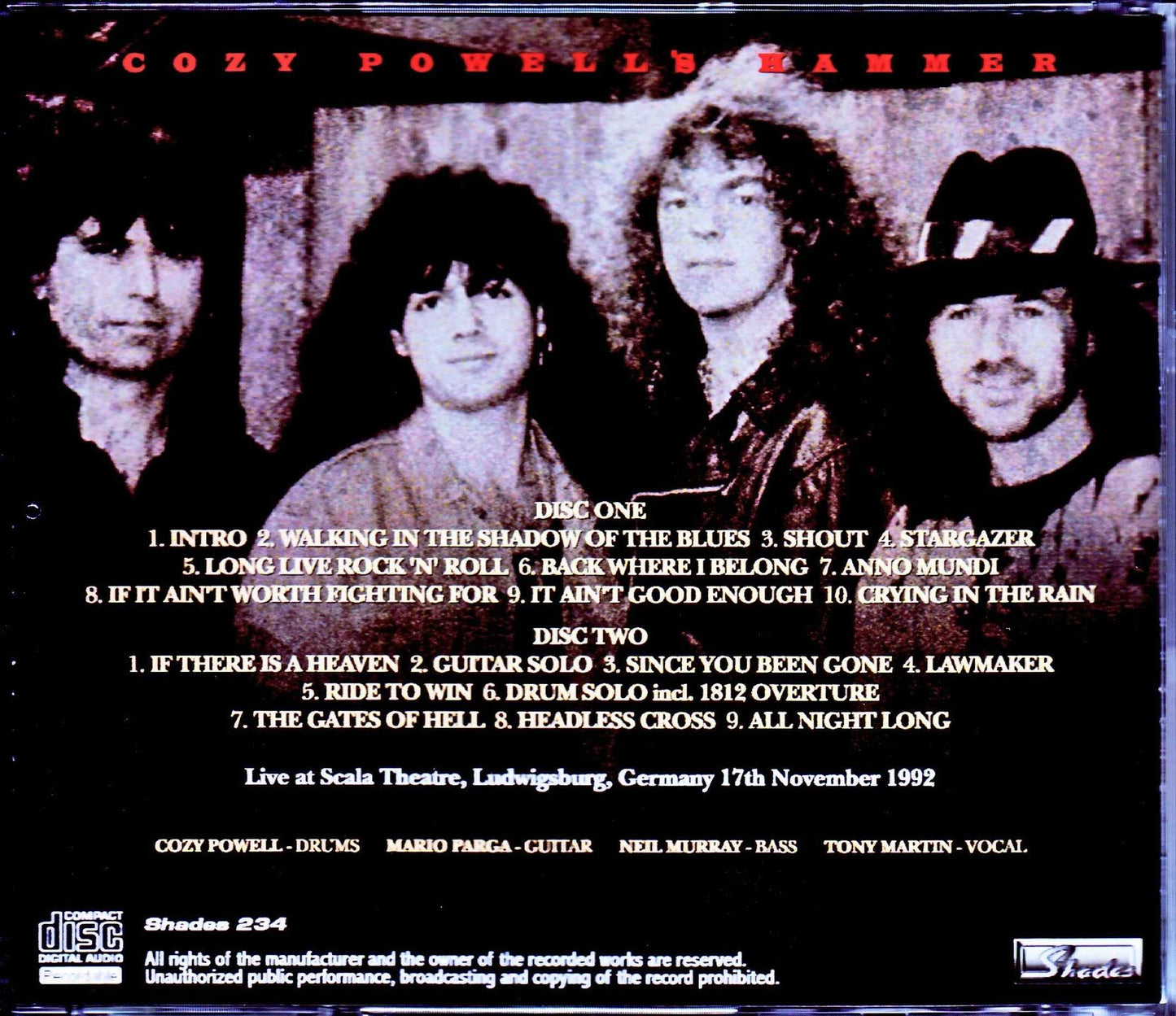 Cozy Powell's Hammer/Germany 11.17.1992