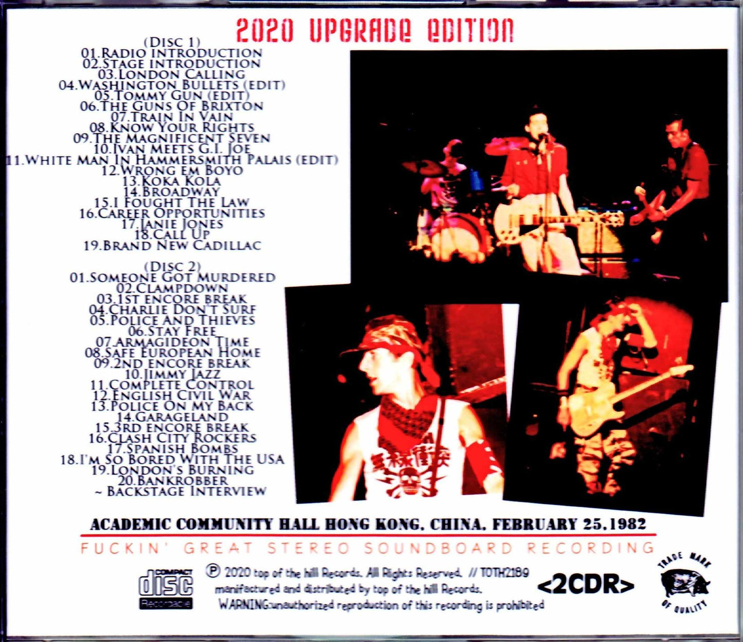Clash/Hong Kong 1982 Upgrade