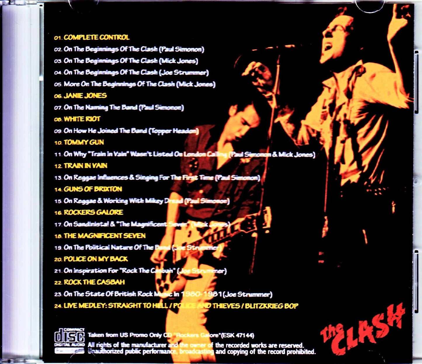 Clash/Rockers Galore from US Promo CD
