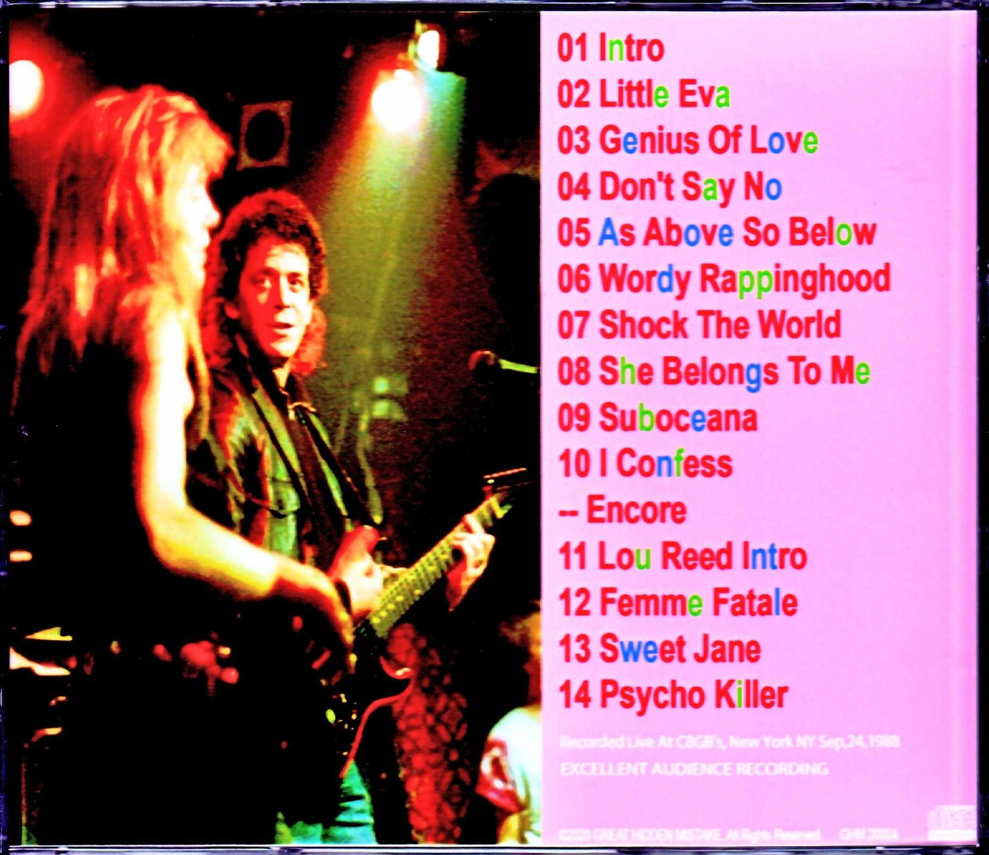 Tom Tom Club,Lou Reed/NY,USA 1988