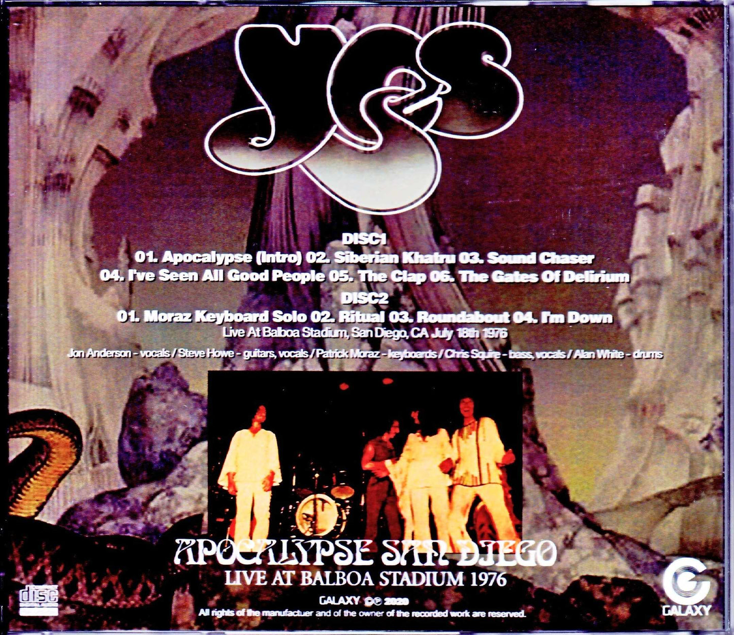 Yes/CA, USA 1976