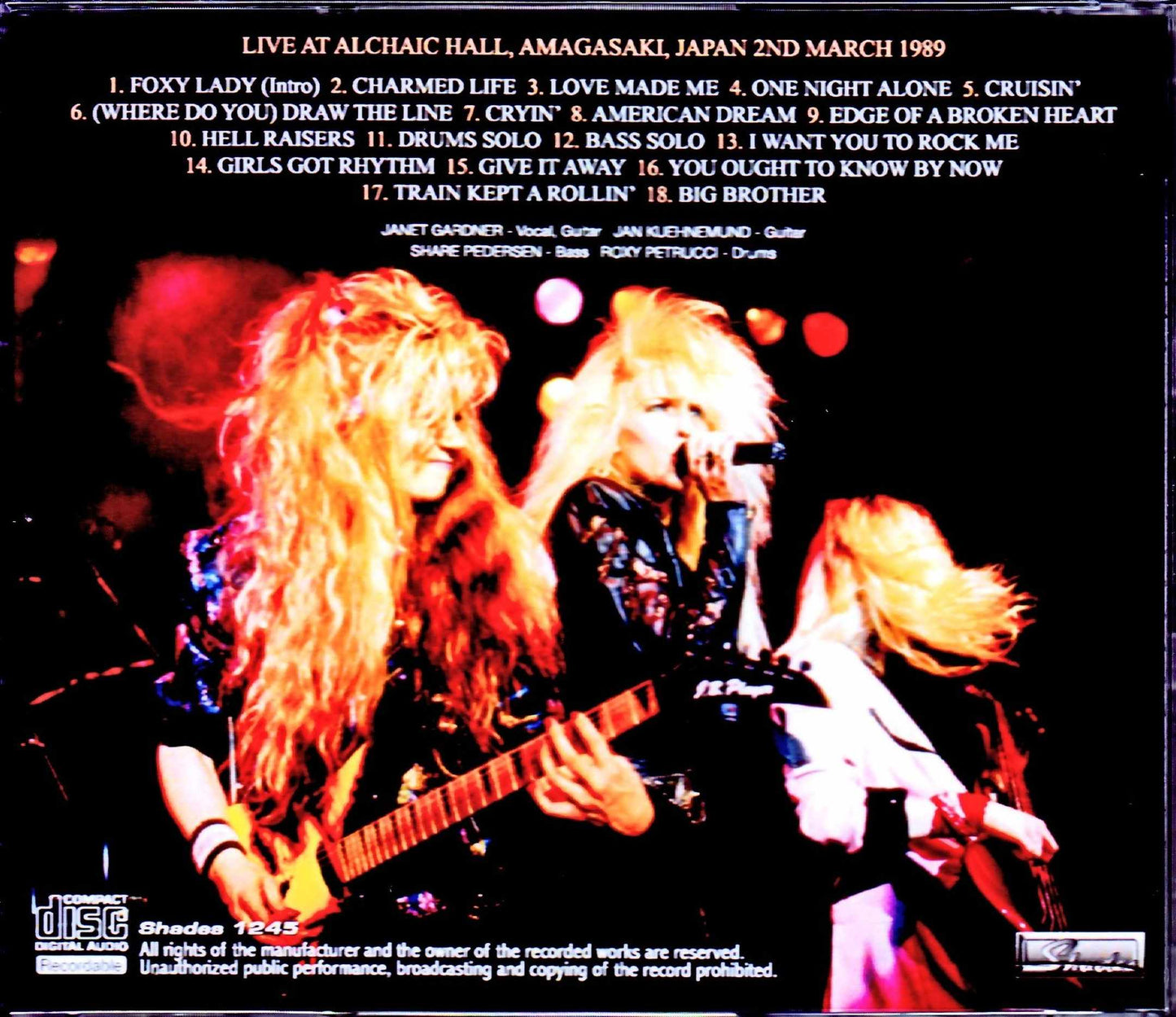Vixen/Hyogo,Japan 1989