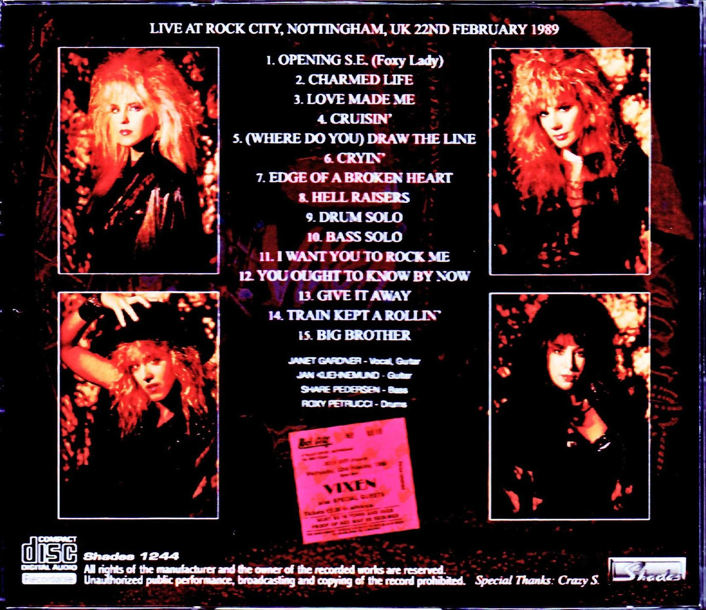 Vixen/UK 1989