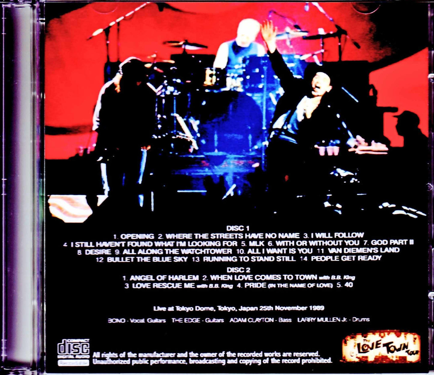 U2/Tokyo,Japan 11.25.1989