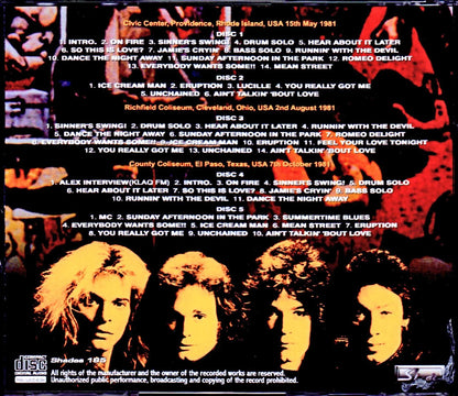 Van Halen/RI, USA 1981 & more