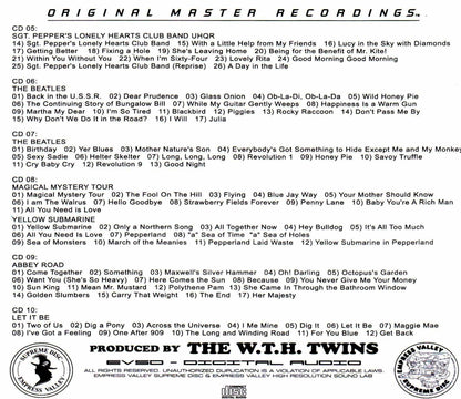 Beatles/Mobile Fidelity Sound Lab High Quality Collection