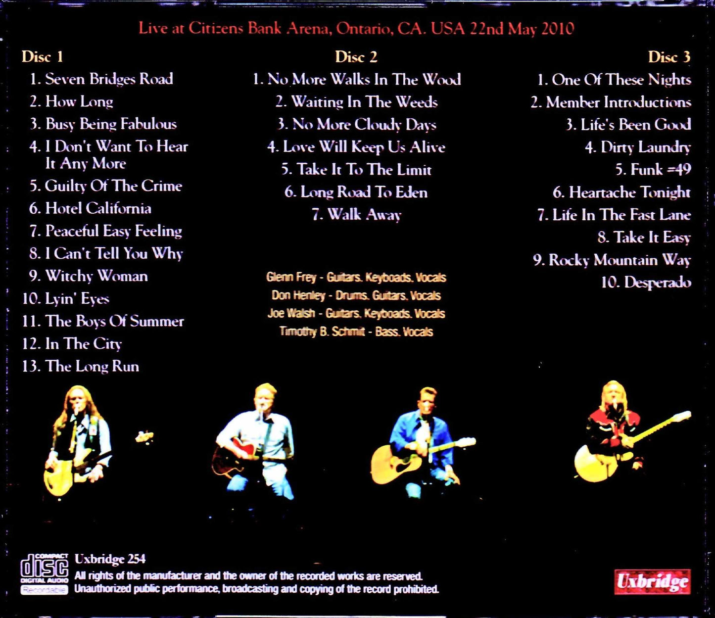 Eagles/CA,USA 2010 Complete