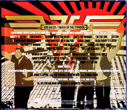 Van Halen/Tokyo Dome Performance Tokyo,Japan 6.21.2013 IEM Multi Source Matrix Recording & more