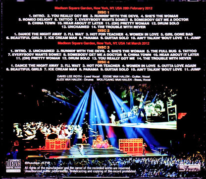 Van Halen/NY,USA 2012 2Days