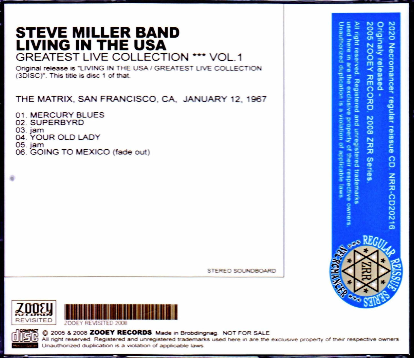 Steve Miller Band,Boz Scaggs/CA,USA 1.12.1967