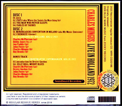 Charles Mingus,Dexter Gordon/Holland 1972 & more