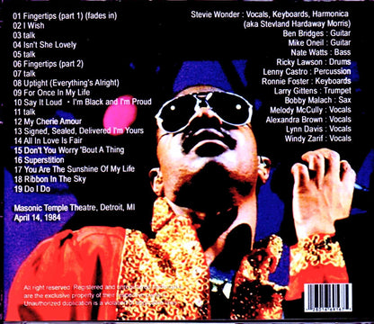 Stevie Wonder/MI, USA 1984