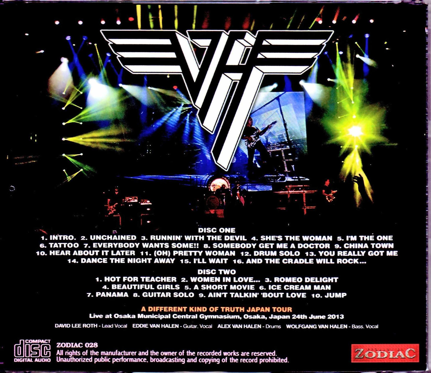 Van Halen/Osaka,Japan 6.24.2013