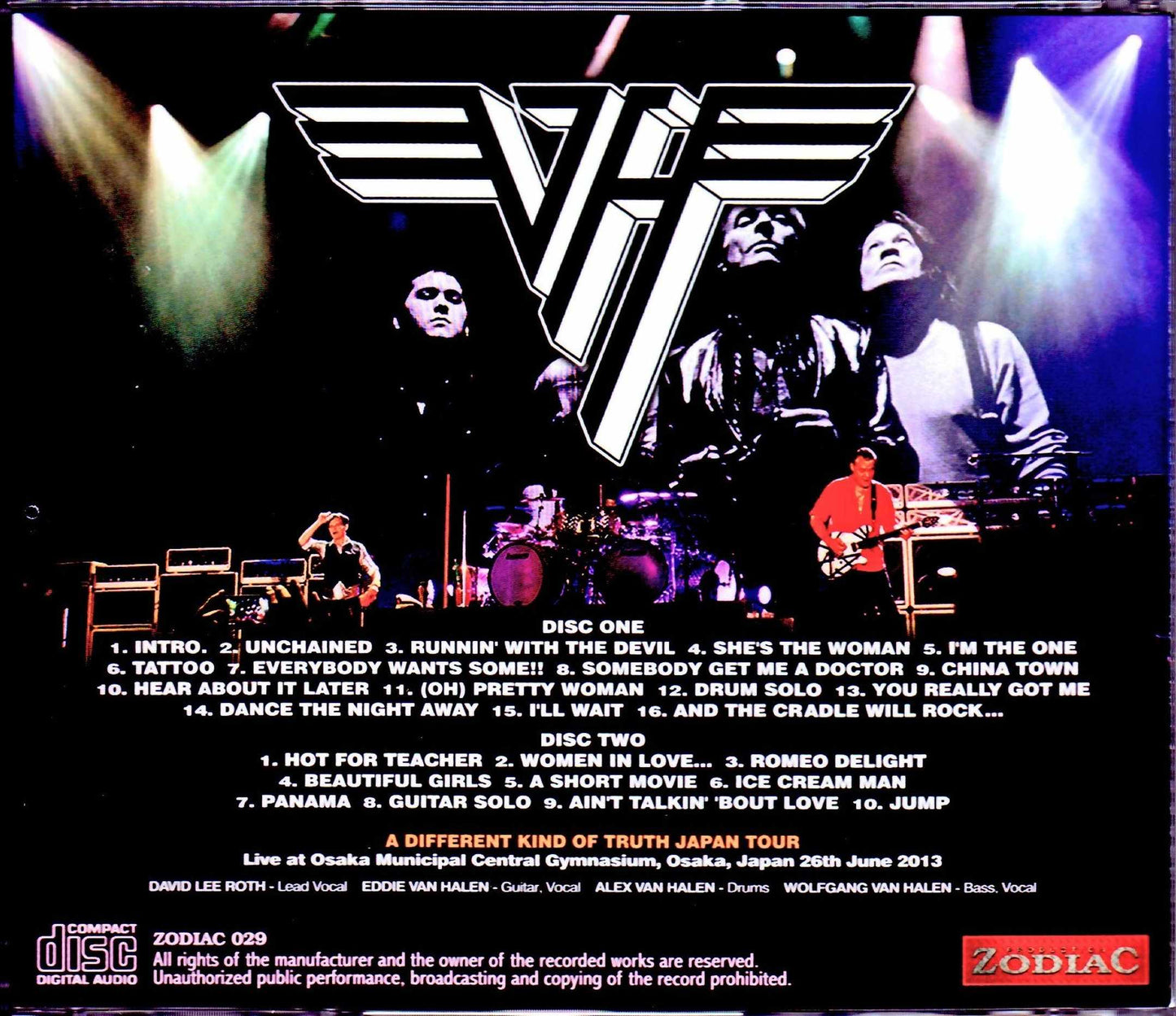 Van Halen/Osaka,Japan 6.26.2013