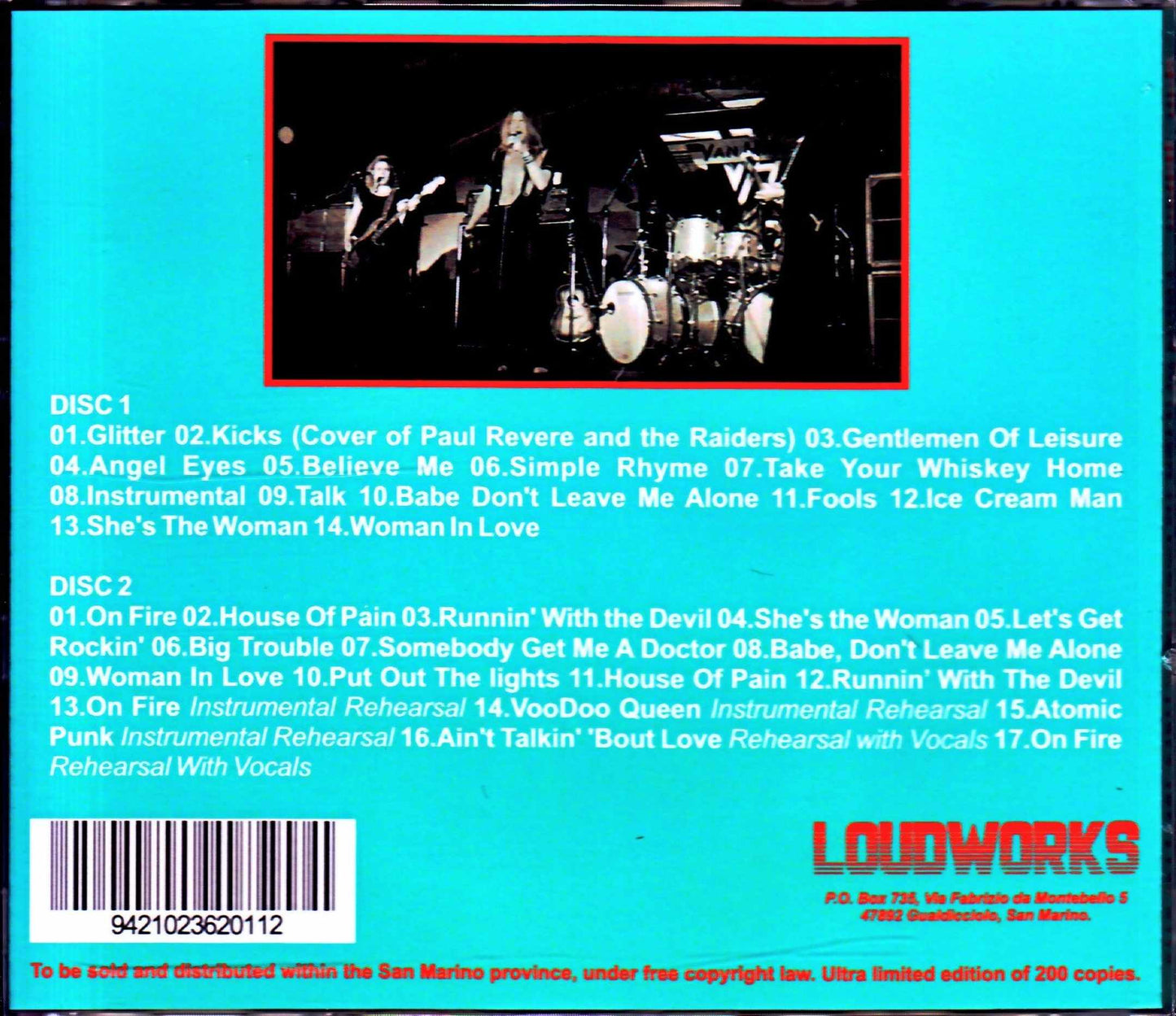 Van Halen/Pre-debut demo/rehearsal sound source 1973-1977