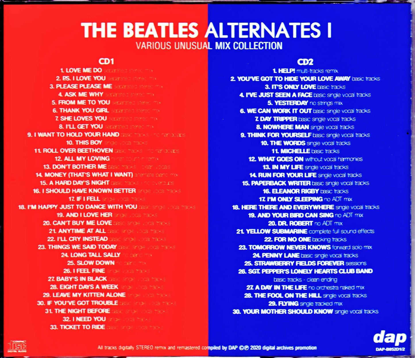Beatles/Various Unusual Mix Collection Vol.1