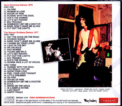 Van Halen/Gene Simmons Demos 1976 & Warner Demos 1977 Upgrade