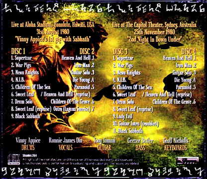Black Sabbath/Hawaii, USA 1980 & more