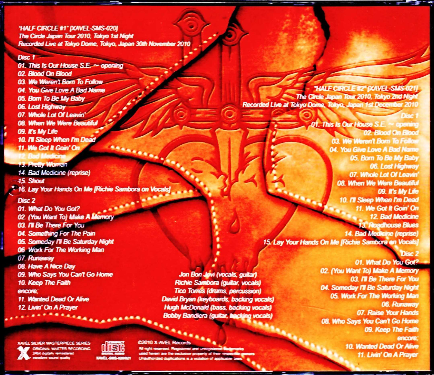 Bon Jovi/Tokyo Dome performance 2 days 2010 24bit Digital Remaster