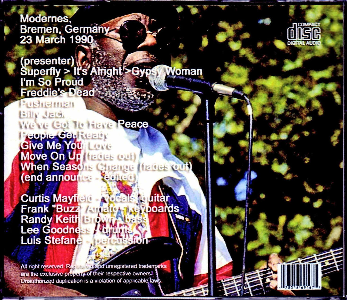 Curtis Mayfield/Germany 1990