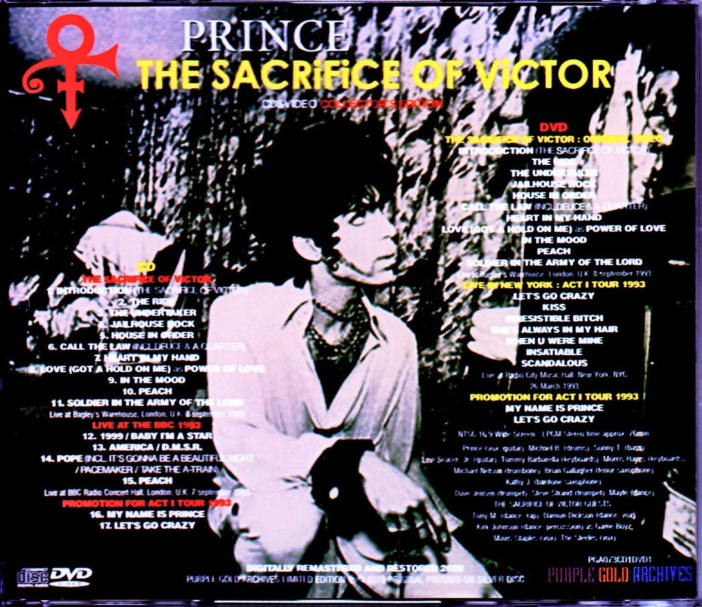 Prince/The Sacrifice of Victor Special Collector's Edition