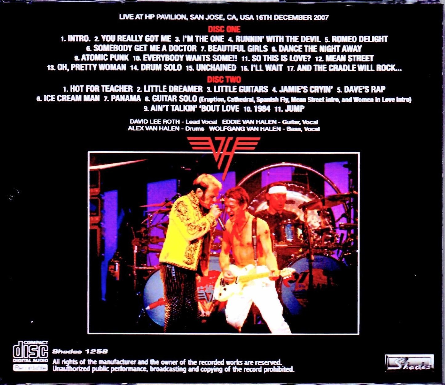 Van Halen/CA,USA 12.16.2007