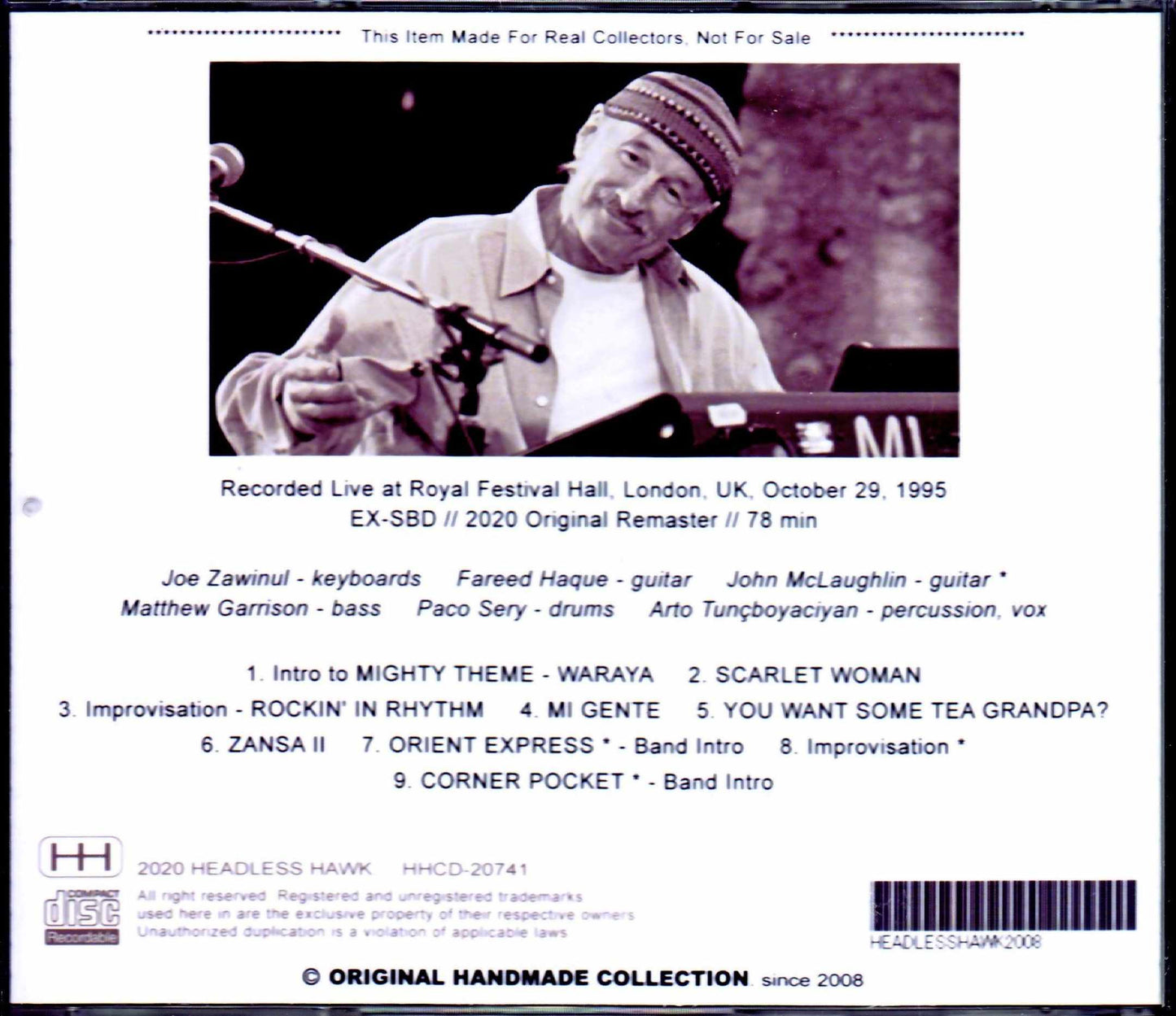Zawinul Syndicate Joe Zawinul,John McLaughlin/London,UK 1995