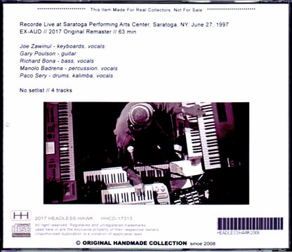 Zawinul Syndicate Joe Zawinul,Richard Bona/NY,USA 1997