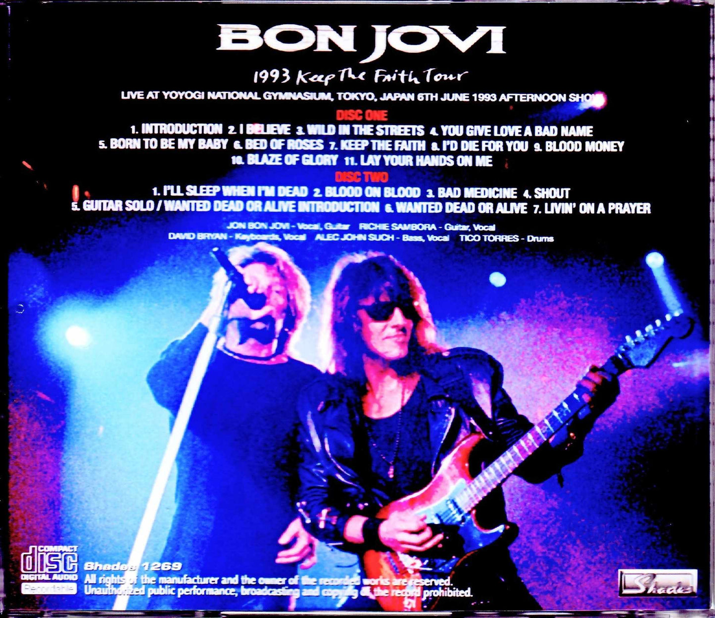 Bon Jovi/Tokyo,Japan 6.6.1993